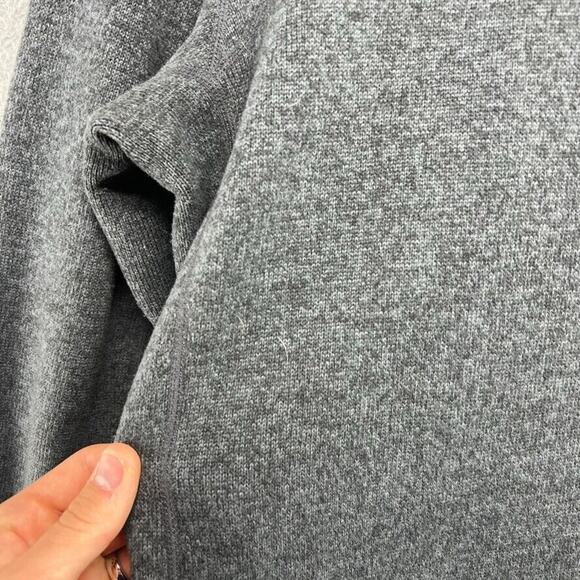 Vintage Nike ACG Sweater Women's Large Gray Fleece Zip Pockets Embroidered Logo - Picture 10 of 13